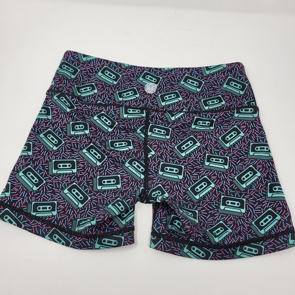 IAB MFG 3 inch No Ride Cassette Workout Shorts women's size 4 XS - Picture 2 of 10